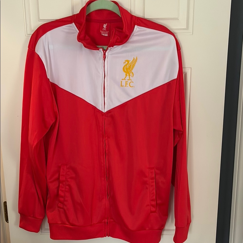 Liverpool FC Red and White Track Jacket
